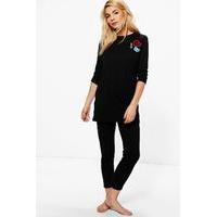 Long Sleeve Legging Set - black