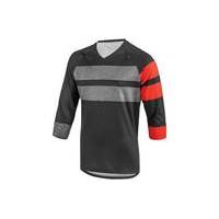Louis Garneau J-Bar 3/4 Sleeve Jersey | Black/Red - XL