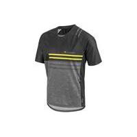 louis garneau span short sleeve jersey blackgrey m