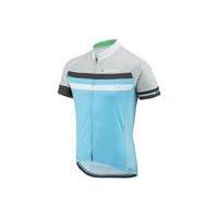 louis garneau equipe short sleeve jersey greyblue m