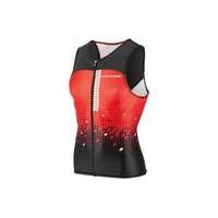 Louis Garneau Tri Course Sleeveless Jersey | Black/Red - XXL