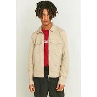 Loom Stone Zip Through Trucker Jacket, NEUTRAL