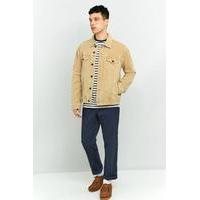 loom hooper sand denim trucker jacket tan