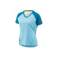 louis garneau womens hto 2 short sleeve jersey blue xl