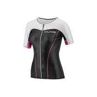 Louis Garneau Women\'s Course Vector Tri Short Sleeve Jersey | Black/White - L