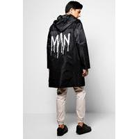 Longline MAN Festival Cagoule - black