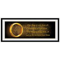 Lord Of The Rings Picture One Ring 30 x 12