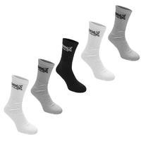 lonsdale 5 pack crew mens socks