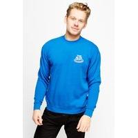 logo front royal blue jumper