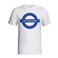 loftus road london tube t shirt white