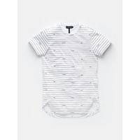 long fit stripe tee