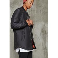 Longline Padded Bomber Jacket