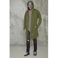 longline hooded cardigan