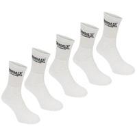 Lonsdale 5 Pack Crew Socks Mens