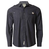 lorin popper button shirt in parisian night dissident