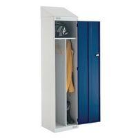 locker sloping top clean dirty 1950x450x450 lgreyblue door