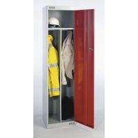 LOCKER CLEAN & DIRTY STANDARD 1800X450X450 L.GREY/RED DOOR