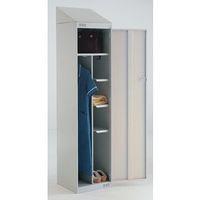 locker sloping top nurses 1950x450x450 lgreylgreydoor