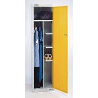 locker nurses standard 1800x450x450 lgreyyellow dr