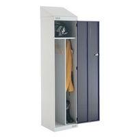 locker sloping top clean dirty 1950x450x450 2 tone grey