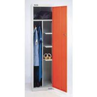 LOCKER NURSES-STANDARD 1800X450X450 L.GREY/RED DOOR