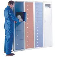 LOCKER - FLAT GARMENT 5 COMP STD.COLOUR BLUE DOOR