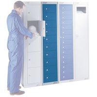 locker flat garment 10 comp std colour blue door