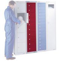 locker flat garment 10 comp std colour red door