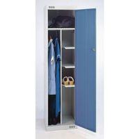 LOCKER NURSES-STANDARD 1800X450X450 L.GREY/BLUE DOOR