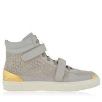 LOUIS LEEMAN High Top Suede Capped Trainers