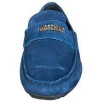 Love Moschino Suede Leather Shoes 2009566 9113 men\'s Loafers / Casual Shoes in blue
