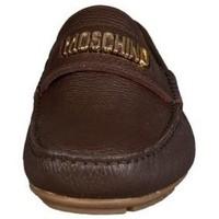 Love Moschino Designer Driving Shoes in Brown 56092-12009003-01-9106 men\'s Loafers / Casual Shoes in brown