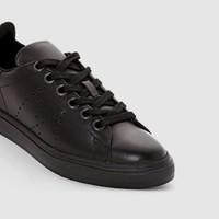 Low Top Leather and Synthetic Trainers