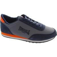 Lonsdale LMA419 men\'s grey, navy and orange jogging style fitness traine men\'s Shoes (Trainers) in grey
