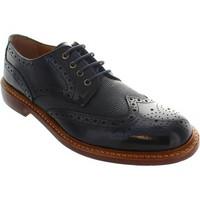 lotus barkley mens formal navy blue lace up leather wingtip brogues me ...
