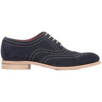 Loake Mens Fearnley Navy Suede Brogues men\'s Smart / Formal Shoes in blue