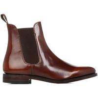 loake mens brown 290t polished chelsea boots mens low ankle boots in b ...