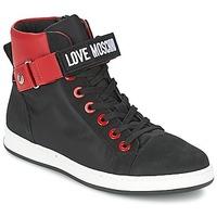 Love Moschino CARLI women\'s Shoes (High-top Trainers) in black