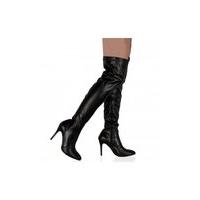 Lola Over The Knee Black Boots