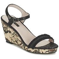 lollipops wine wedge sandal womens sandals in black