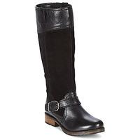 lotus breeze womens high boots in black