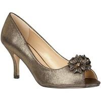 lotus quill womens peep toe court shoes womens court shoes in gold