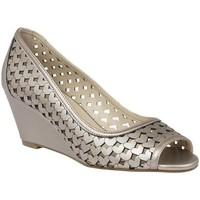 lotus valetta womens wedge heel shoes womens court shoes in silver