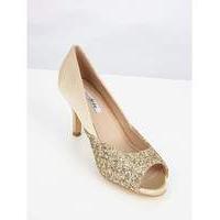 Lovedrobe Satin & Glitter Kitten Heel