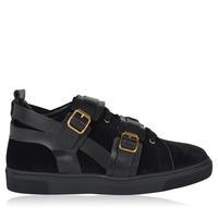 LOUIS LEEMAN Double Buckle Low Top Trainers