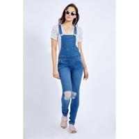 LONG SKINNY DENIM DUNGAREE