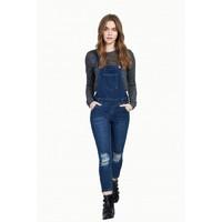 LONG SKINNY DENIM DUNGAREE