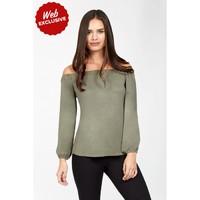 LONG SLEEVE BARDOT TOP