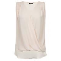 LOTUS WRAP SLESS BLOUSE