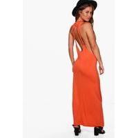 Lola Twist Back Detail Maxi Dress - orange